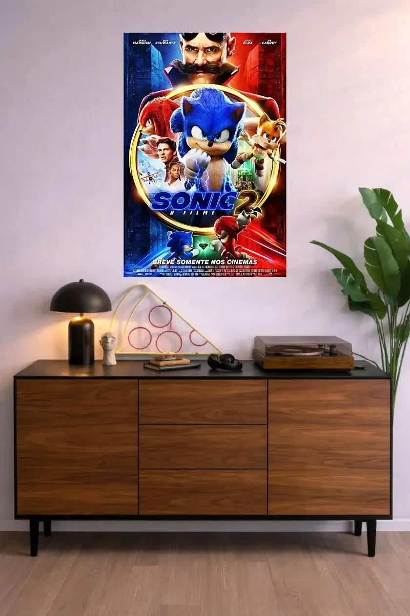 Sonic Metal Poster wall art in Pakistan