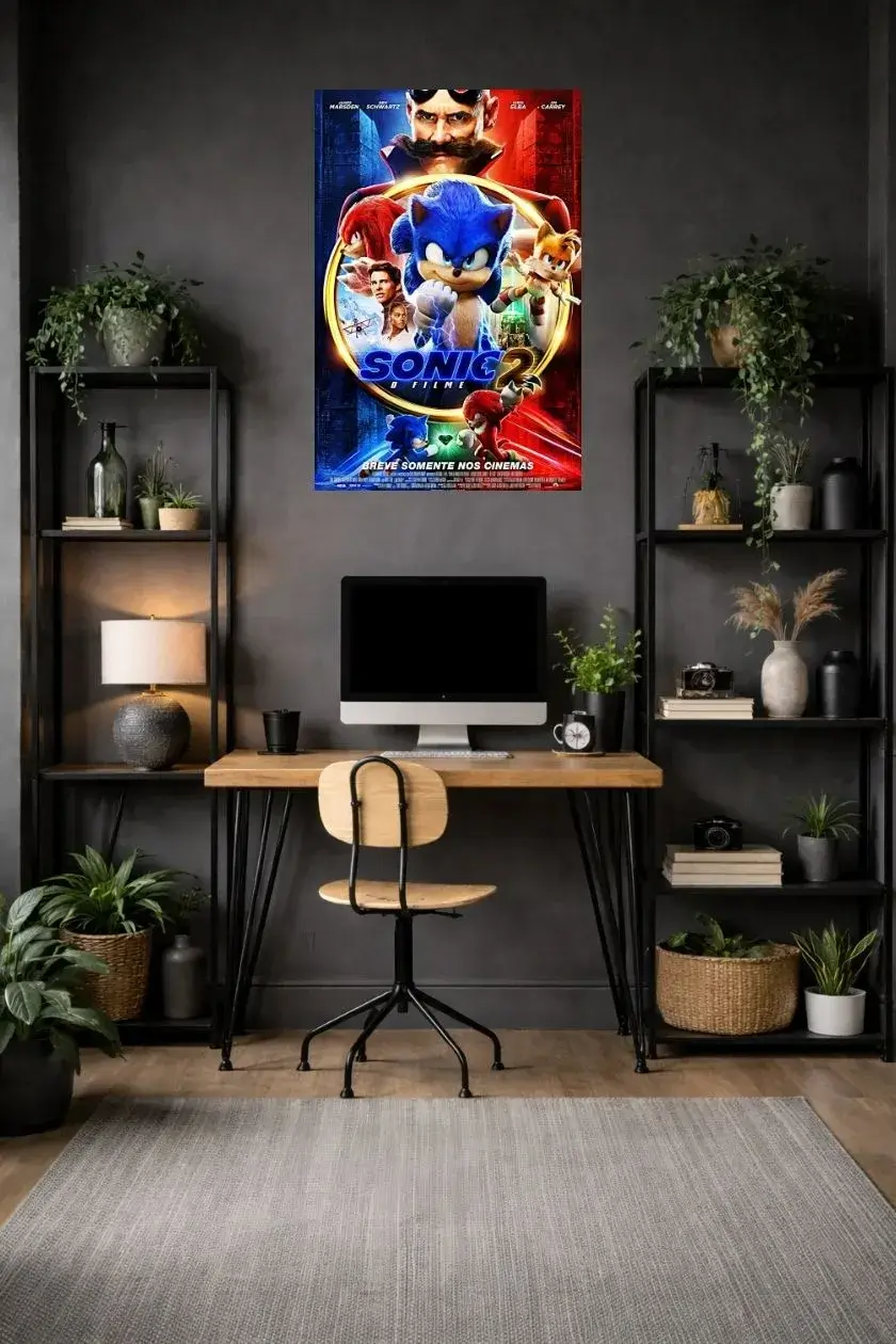 Sonic Metal Poster wall art in Pakistan