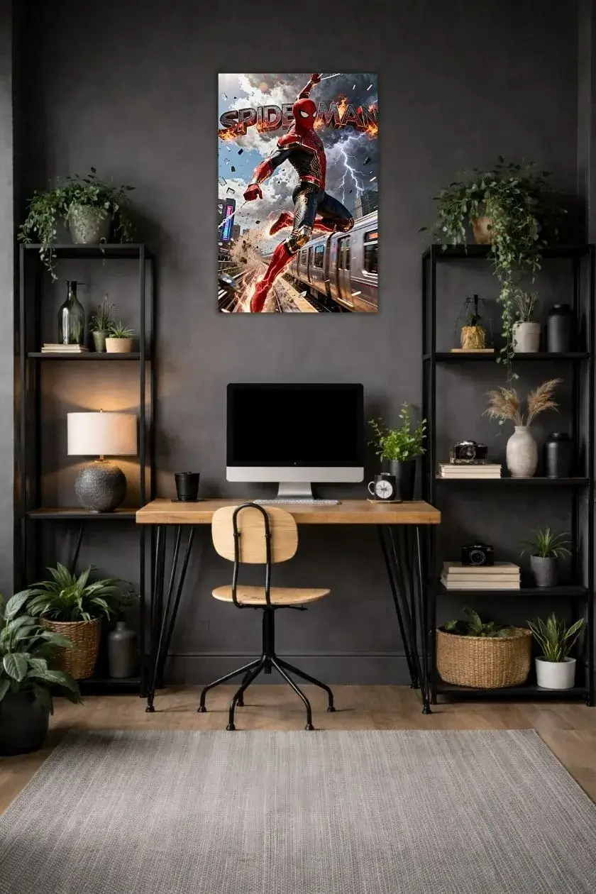 Spider Man metal poster wall art in Pakistan