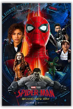 Spider Man: Brand New Day Metal Poster wall art in Pakistan