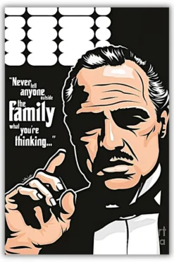 The God Father metal poster wall art in Pakistan