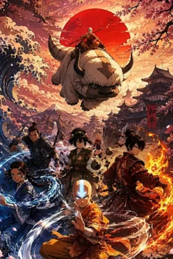 The Last Air Bender Metal Poster wall art in Pakistan
