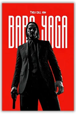 They call him Baba Yaga metal poster wall art in Pakistan