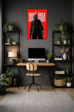They call him Baba Yaga metal poster wall art in Pakistan