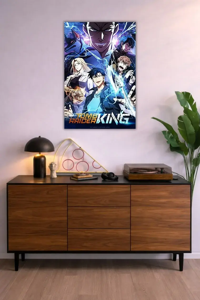 Tomb rider king metal poster wall art in Pakistan