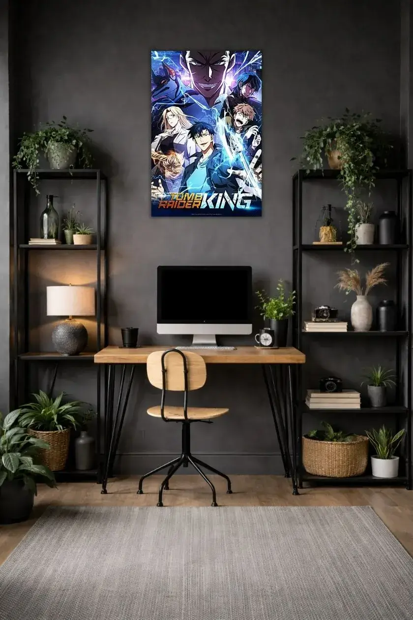 Tomb rider king metal poster wall art in Pakistan