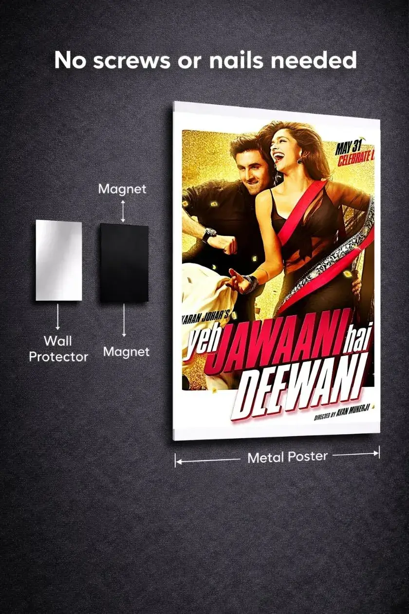 Yeh Jawani Hai Deewani Metal Poster wall art in Pakistan
