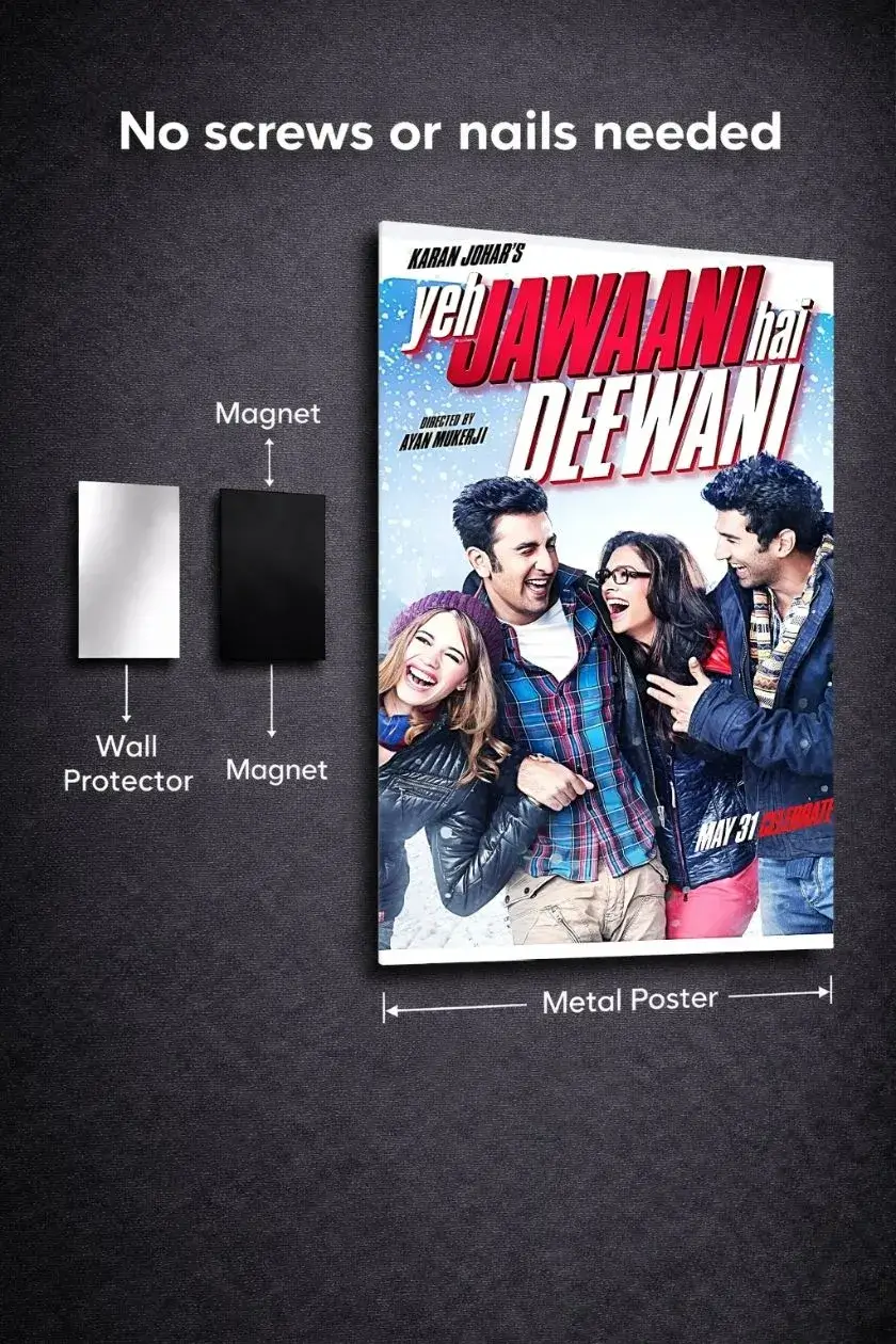 Yeh Jawani Hai Deewani Metal Poster wall art in Pakistan