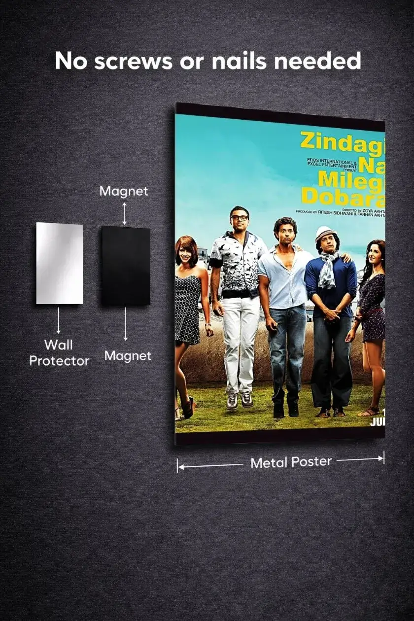 Zindagi Na Milegi Dobara Metal Poster wall art in Pakistan