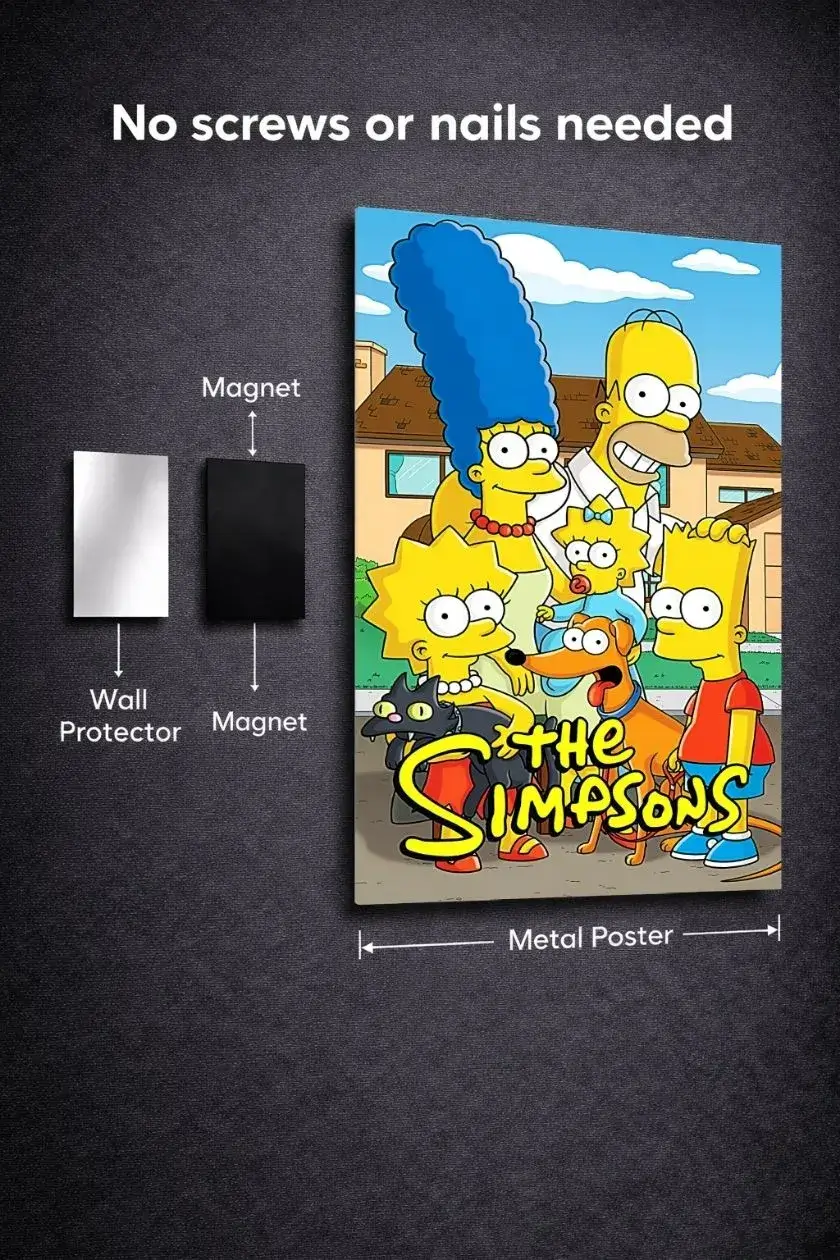 The Simpson Metal Poster wall art in Pakistan
