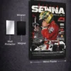 Ayrton Senna Metal Poster wall art in Pakistan