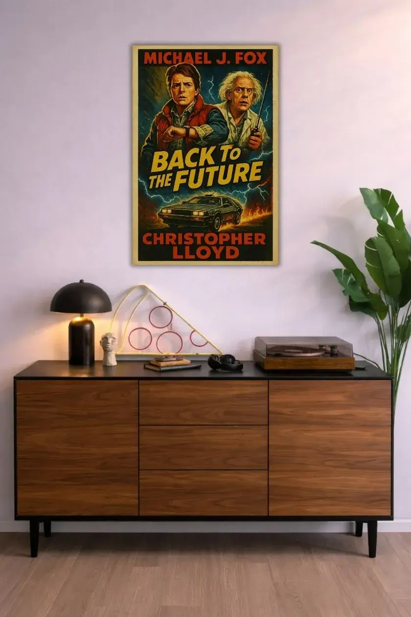 Back to the Future Metal Poster wall art in Pakistan