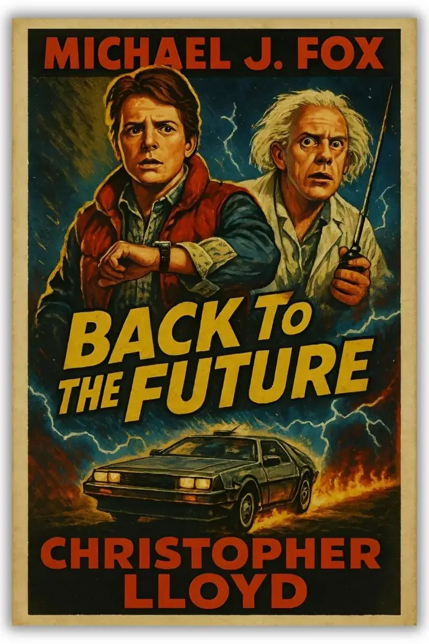 Back to the Future Metal Poster wall art in Pakistan