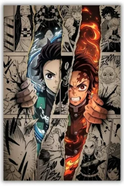 Demon Slayer: Tanjiro Metal Poster wall art in Pakistan