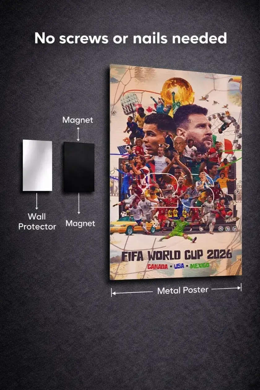 FIFA World Cup 2026 Metal Poster wall art in Pakistan