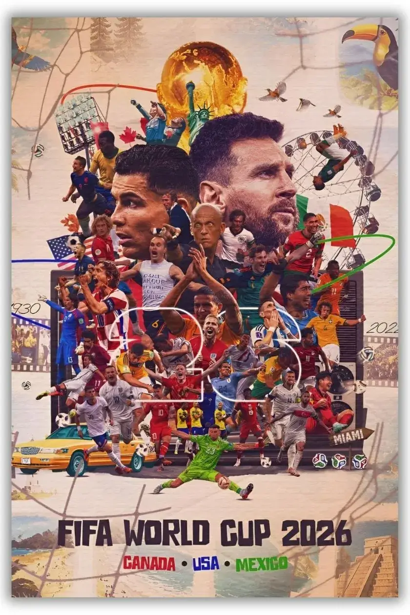 FIFA World Cup 2026 Metal Poster wall art in Pakistan