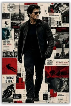 Mission Impossible Metal Poster wall art in Pakistan