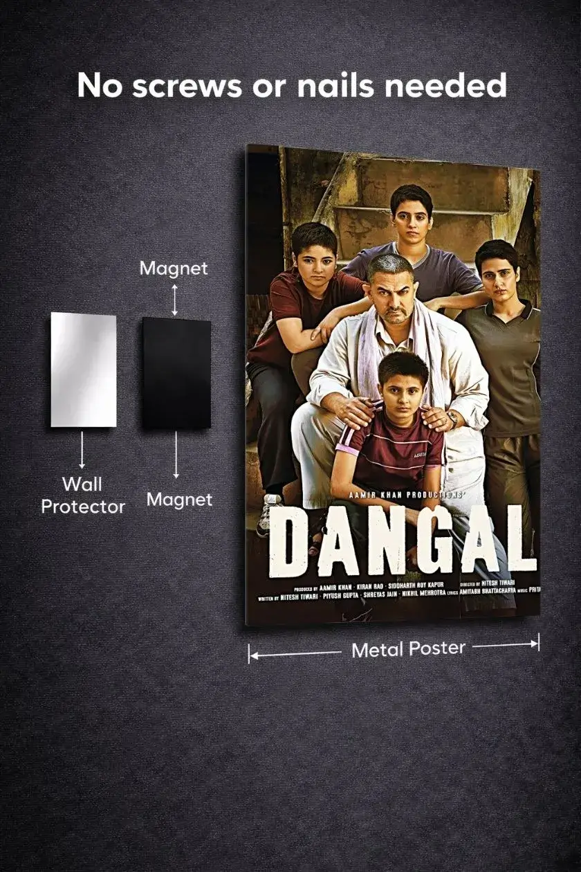 Dangal Metal Poster wall art in Pakistan