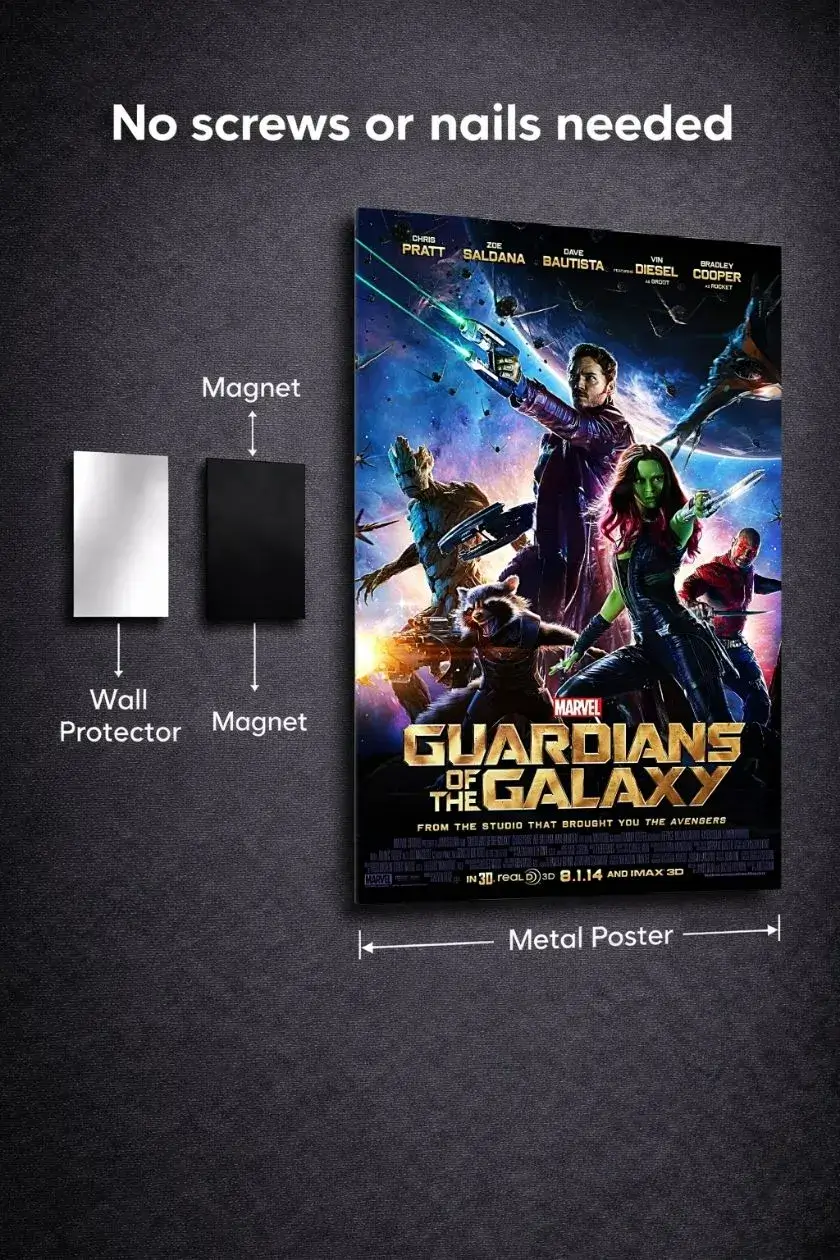 Gaurdian of the Galaxy Metal Poster wall art in Pakistan