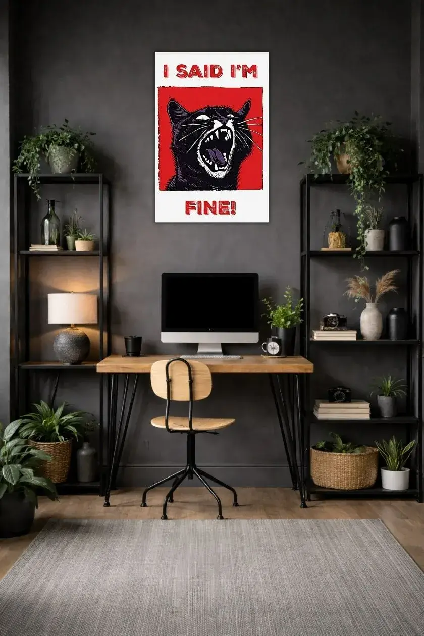 I Said Im Fine Metal Poster wall art in Pakistan