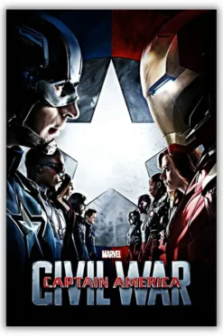 Avengers Civil War Metal Poster wall art in Pakistan