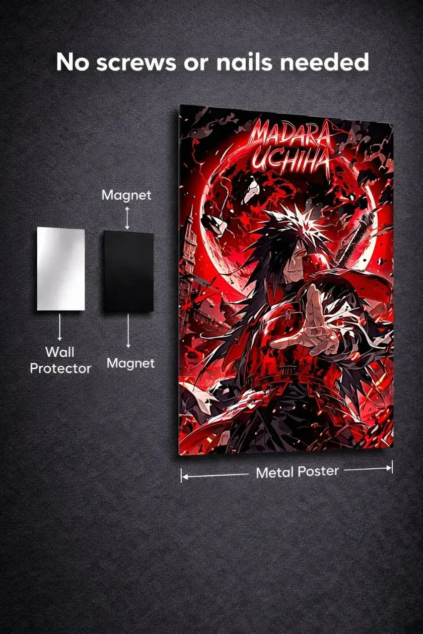 Madara Uchiha Metal Poster wall art in Pakistan
