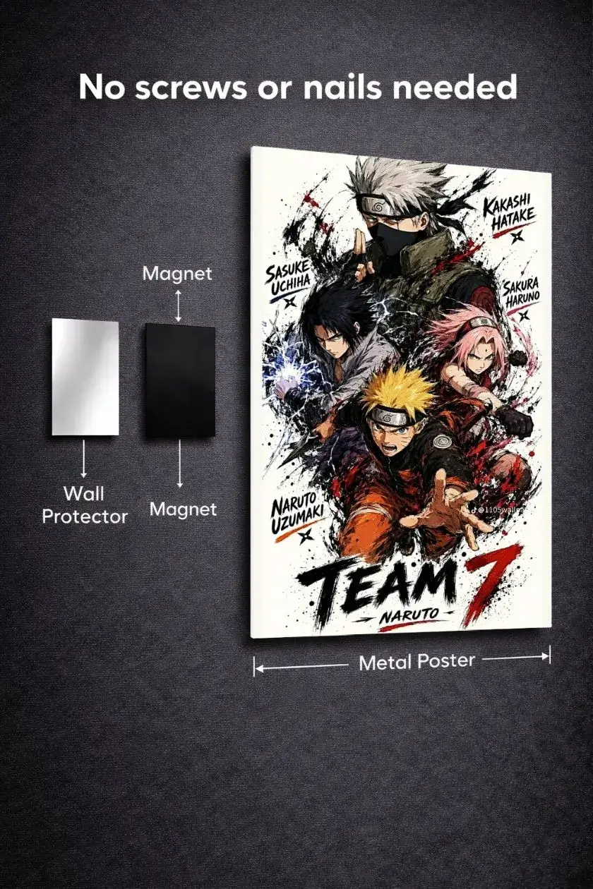 Team 7 Metal Poster wall art in Pakistan