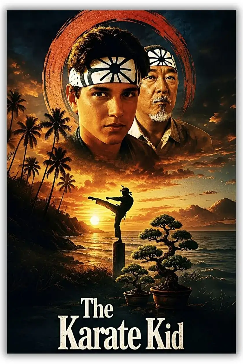 The Karate Kid Metal Poster wall art in Pakistan