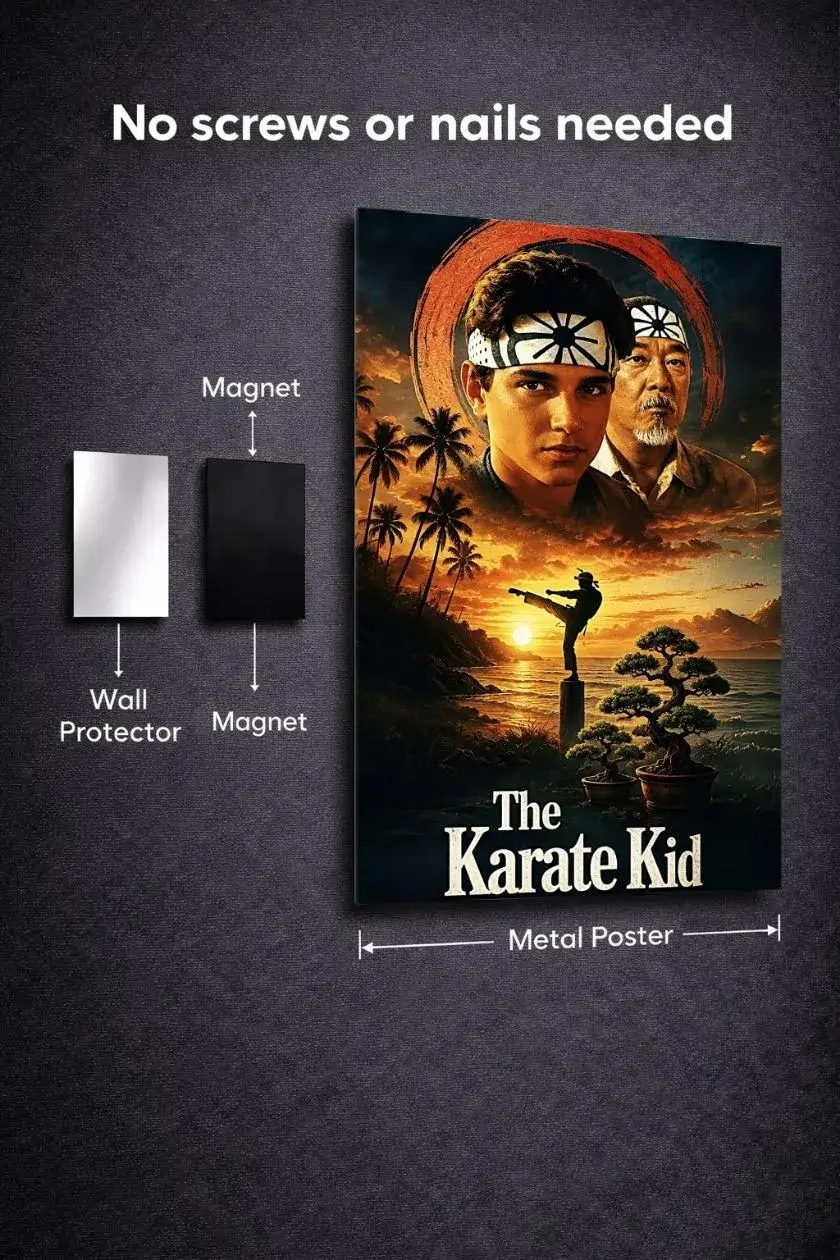 The Karate Kid Metal Poster wall art in Pakistan