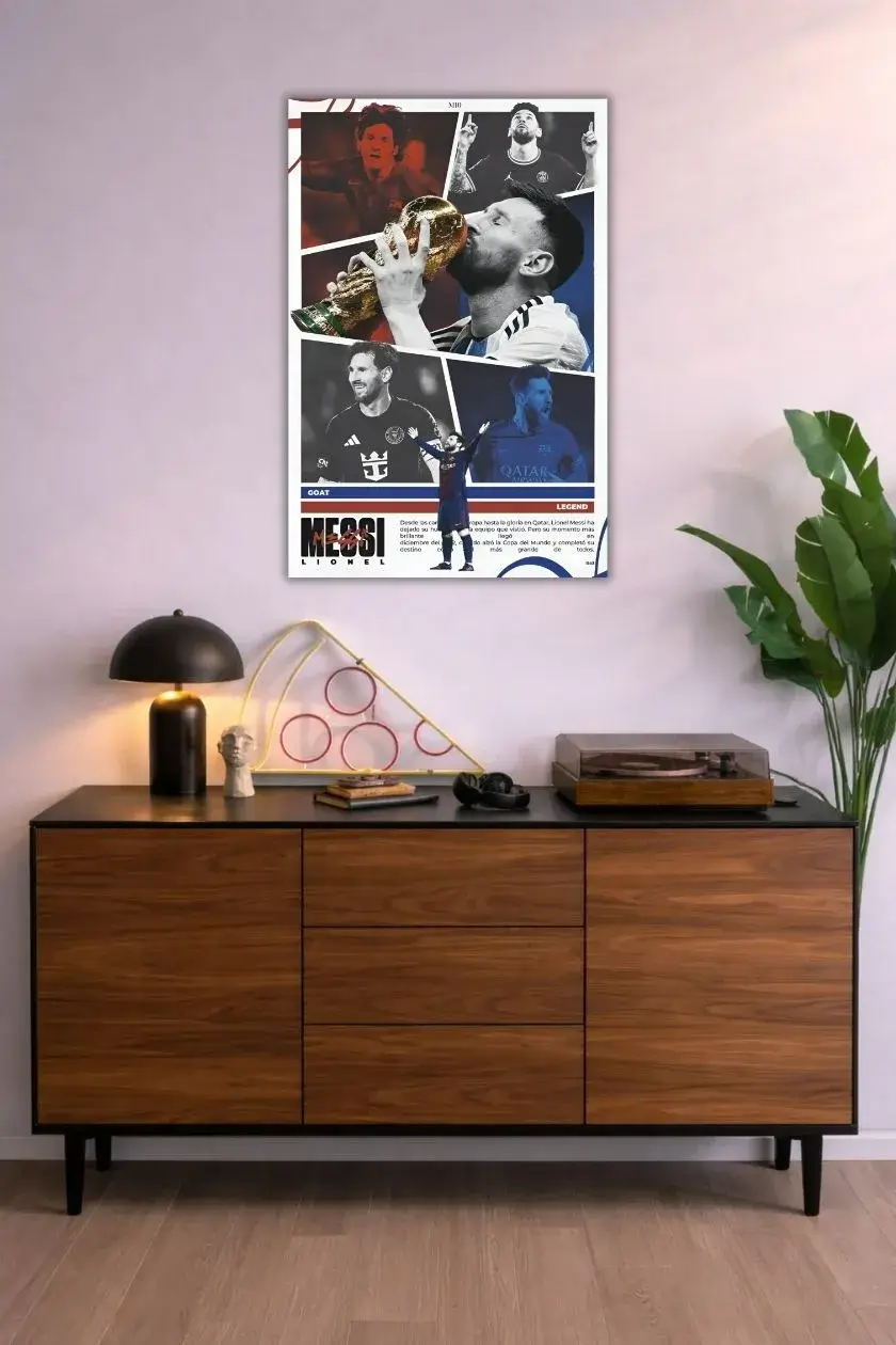 Lionel Messi Metal Poster wall art in Pakistan