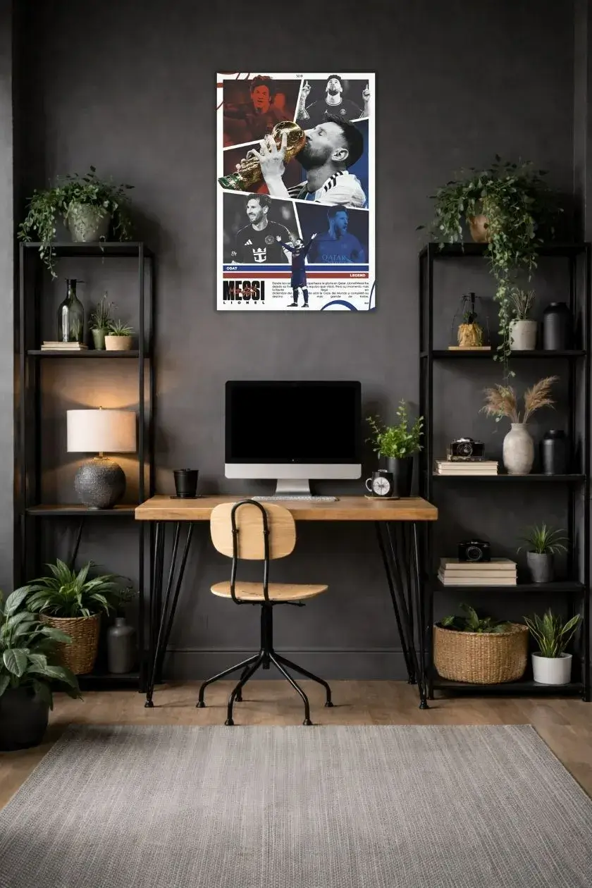 Lionel Messi Metal Poster wall art in Pakistan