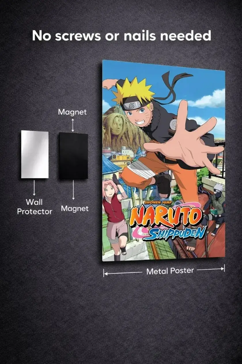 Naruto Metal Poster wall art in Pakistan