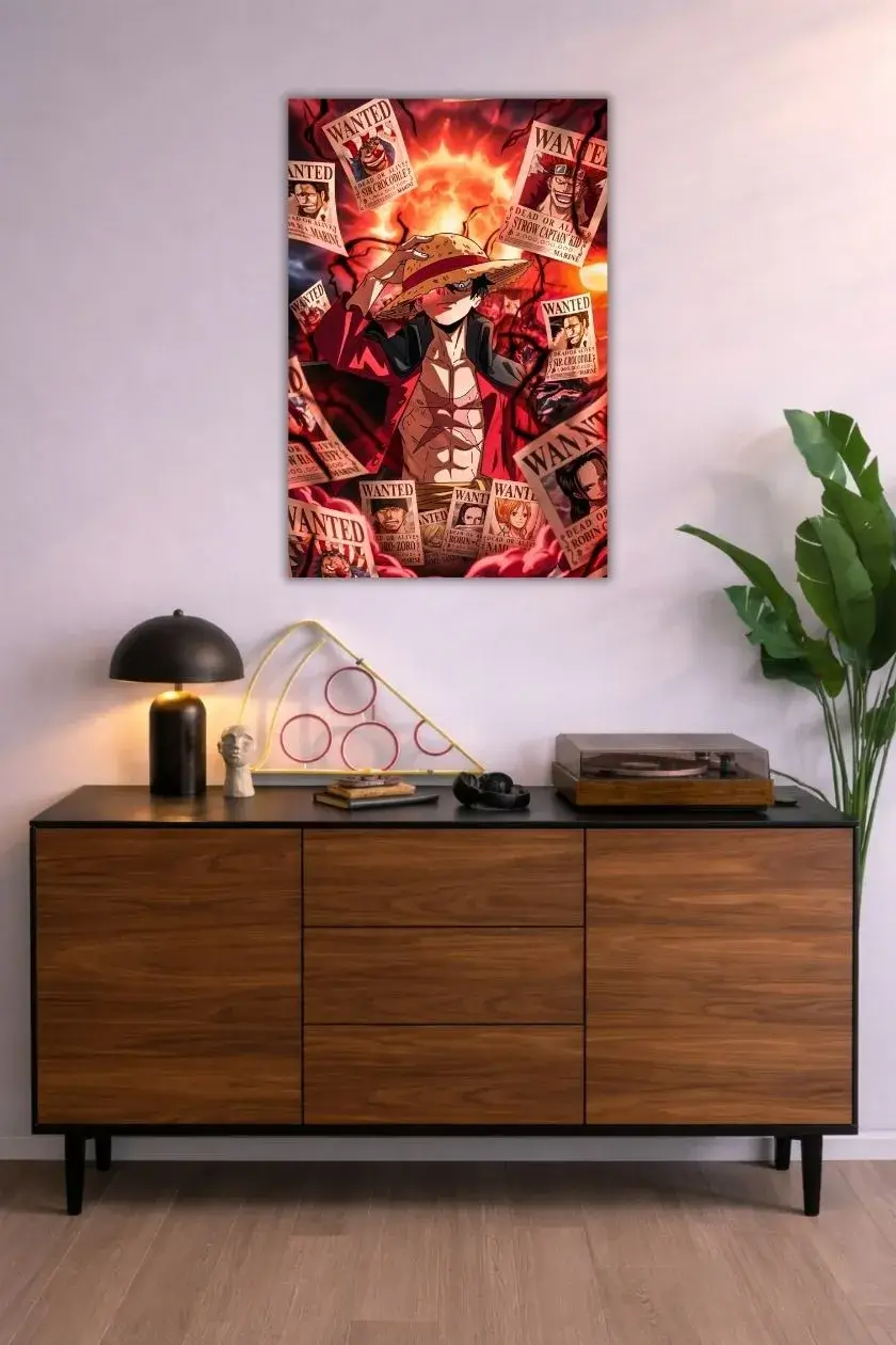 Straw Hat Luffy Metal Poster wall art in Pakistan
