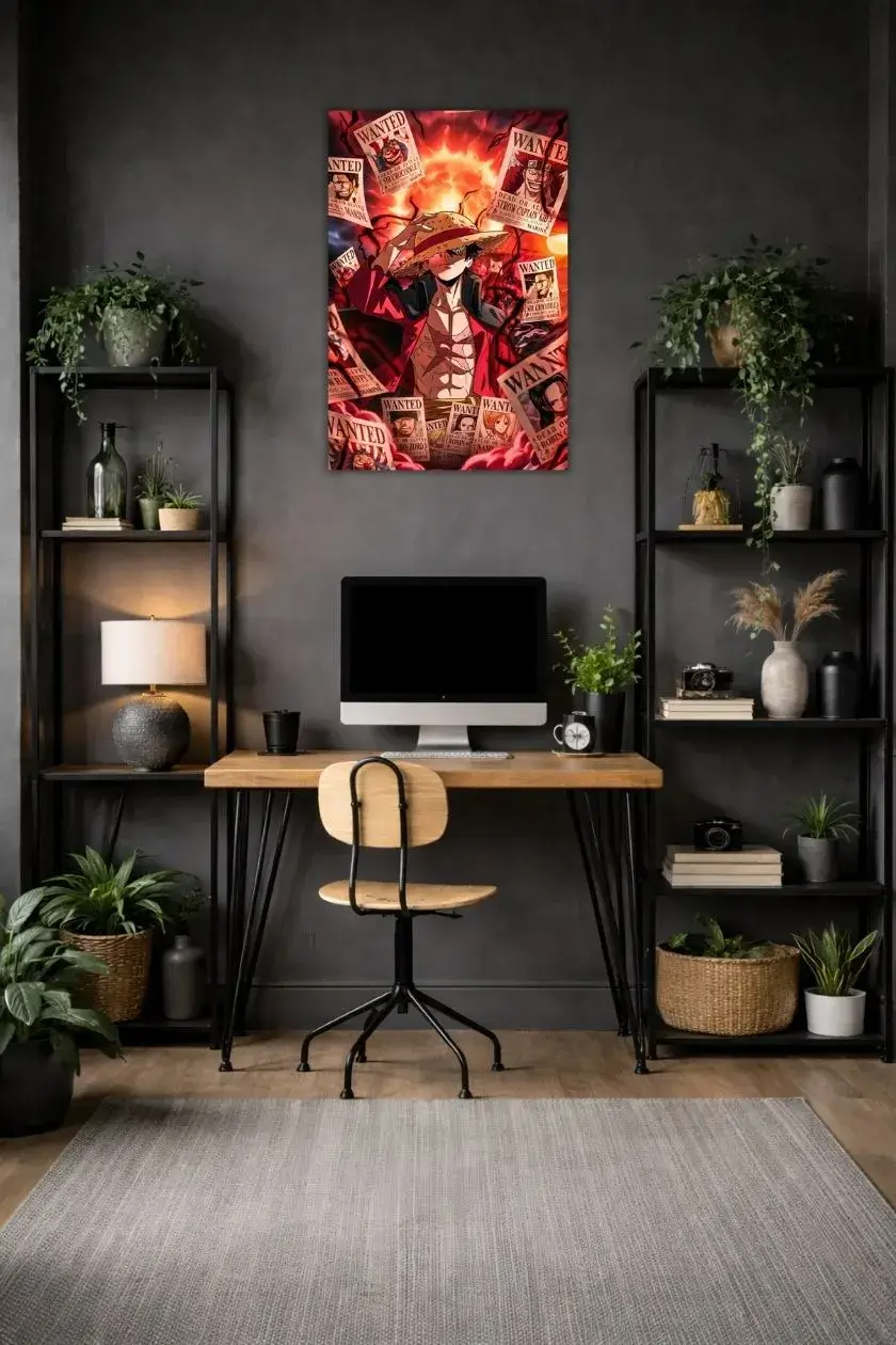 Straw Hat Luffy Metal Poster wall art in Pakistan